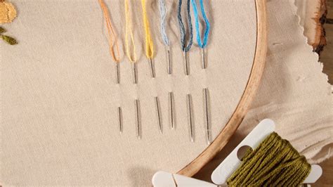 what size embroidery needle for a delicate floral design