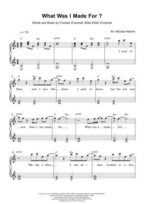 what was i made for piano sheet music - Exploring the Intrinsic Value and Diverse Expressions in Musical Creation